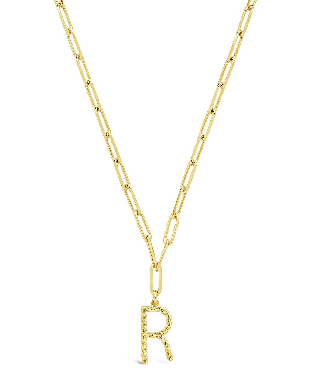 Braided Initial Pendant Necklace
