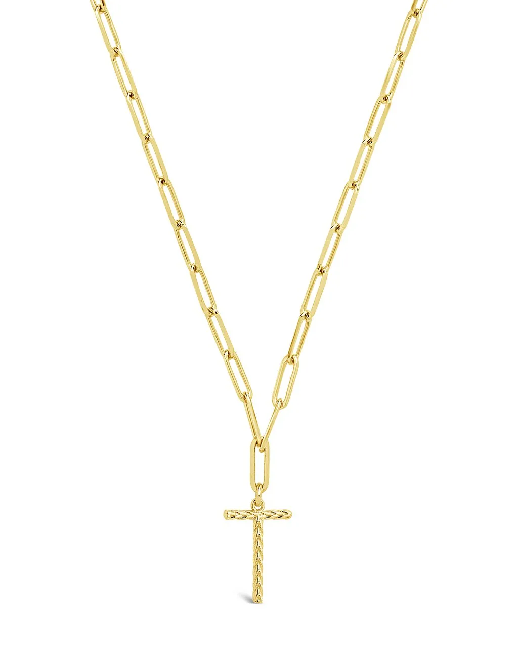 Braided Initial Pendant Necklace