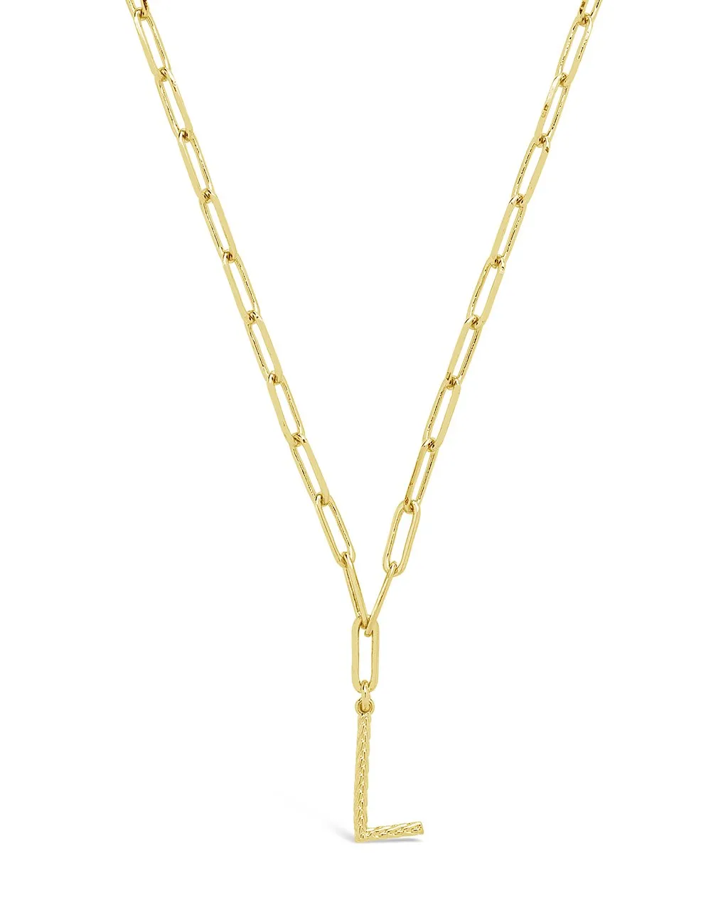 Braided Initial Pendant Necklace