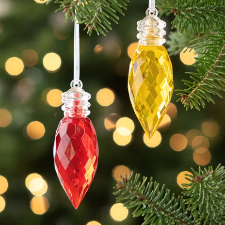 Luxurious C9 Purple Acrylic Crystal Ornament - Elegant Home Decor Accent