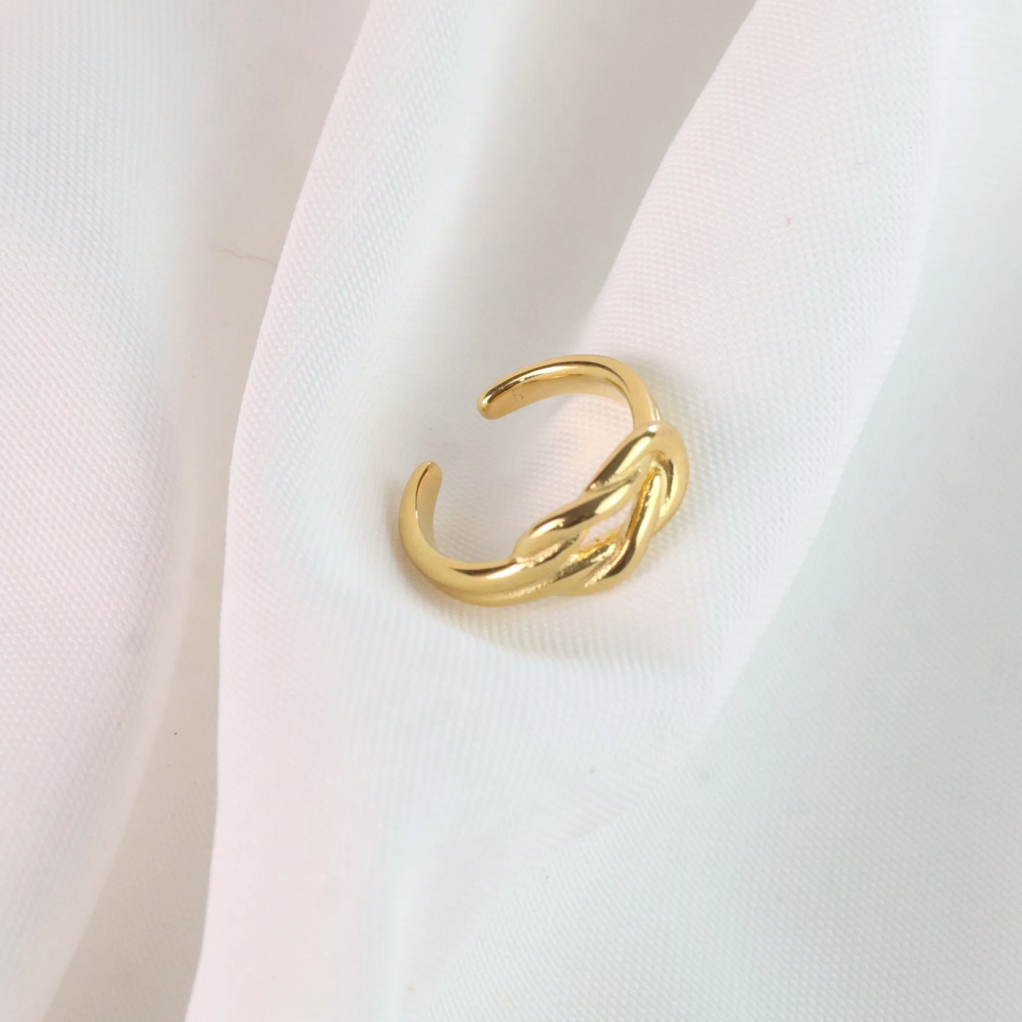 Carlita | Gold Plated Adjustable Ring