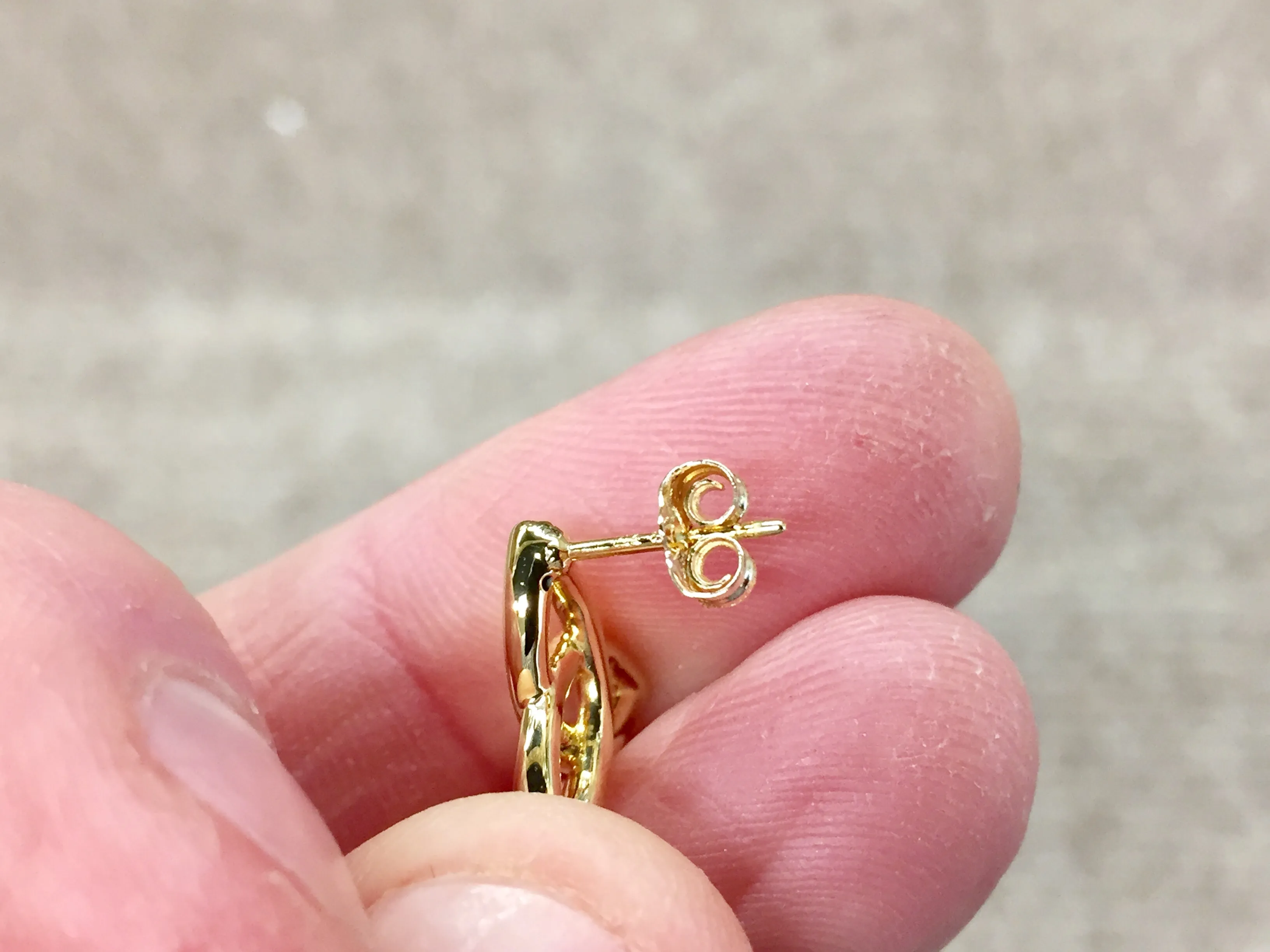 Celtic Infinity 14 K gold earrings