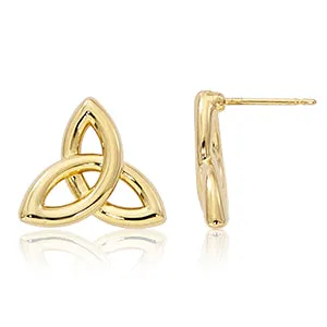 Celtic Infinity 14 K gold earrings