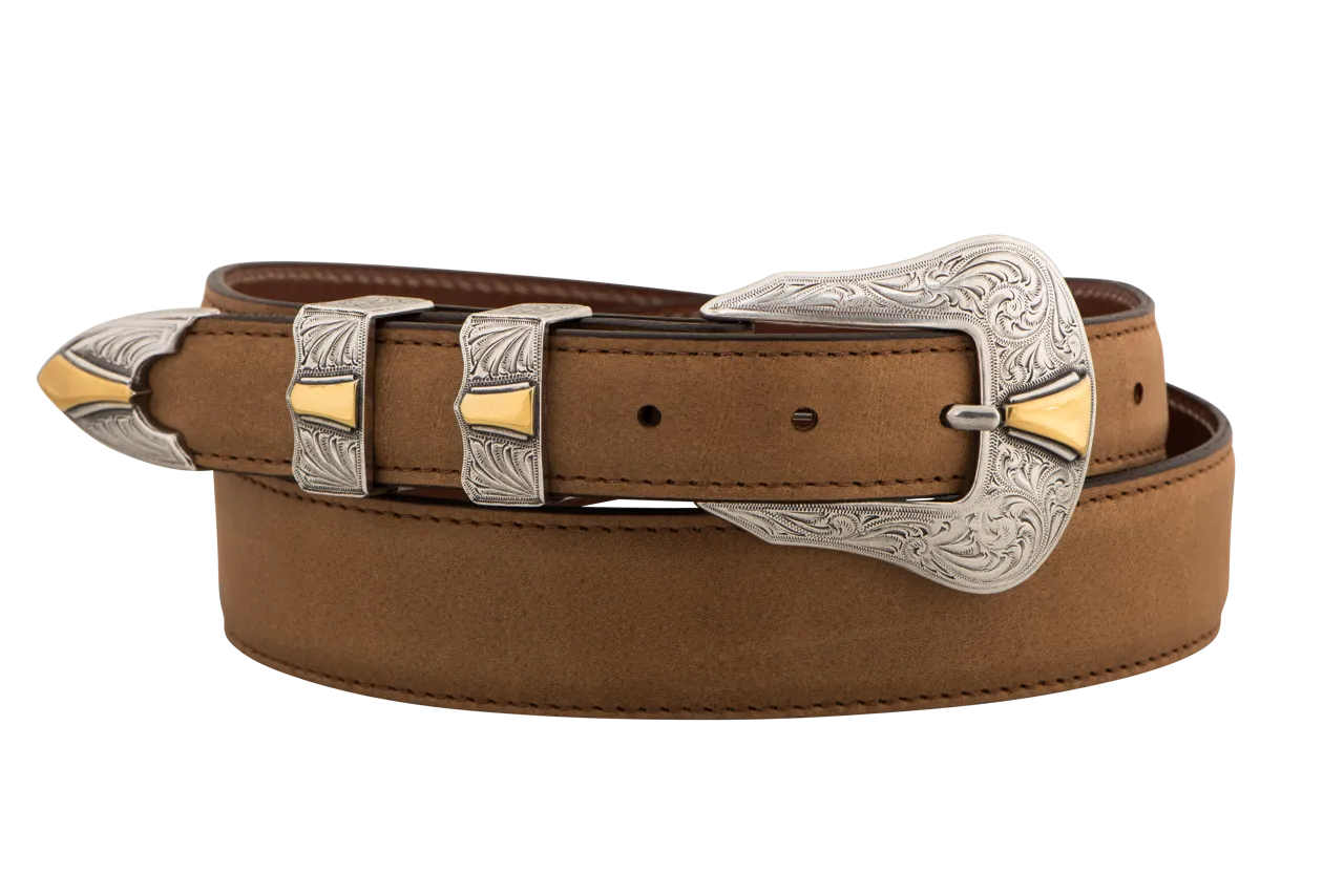 Chacon 1.25" Ranch Hand Tapered Belt - Cognac
