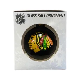Chicago Blackhawks Double Sided Single Ball Christmas Ornament NHL Hockey