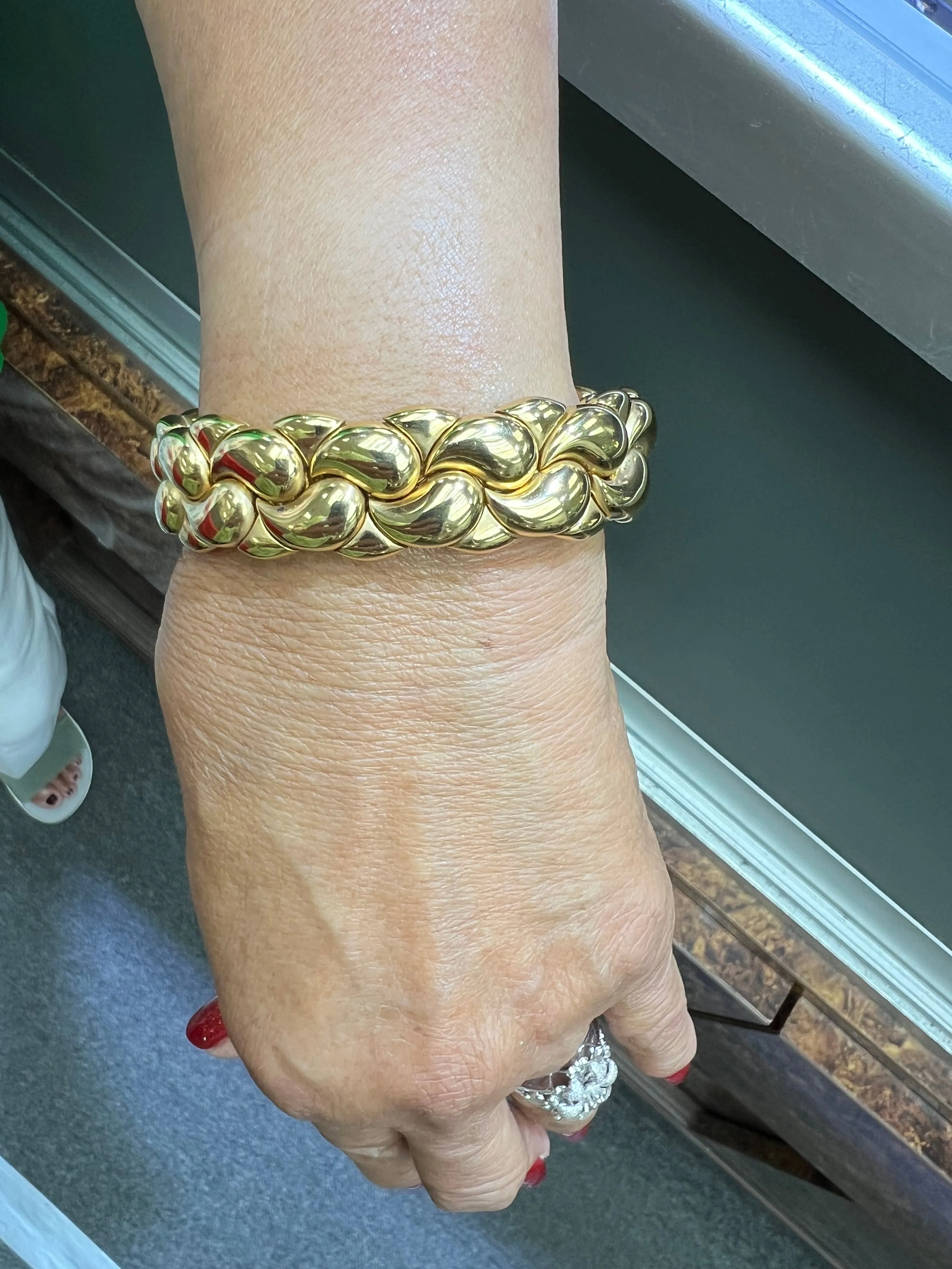 Chopard Casmir Yellow Gold Cuff Bracelet