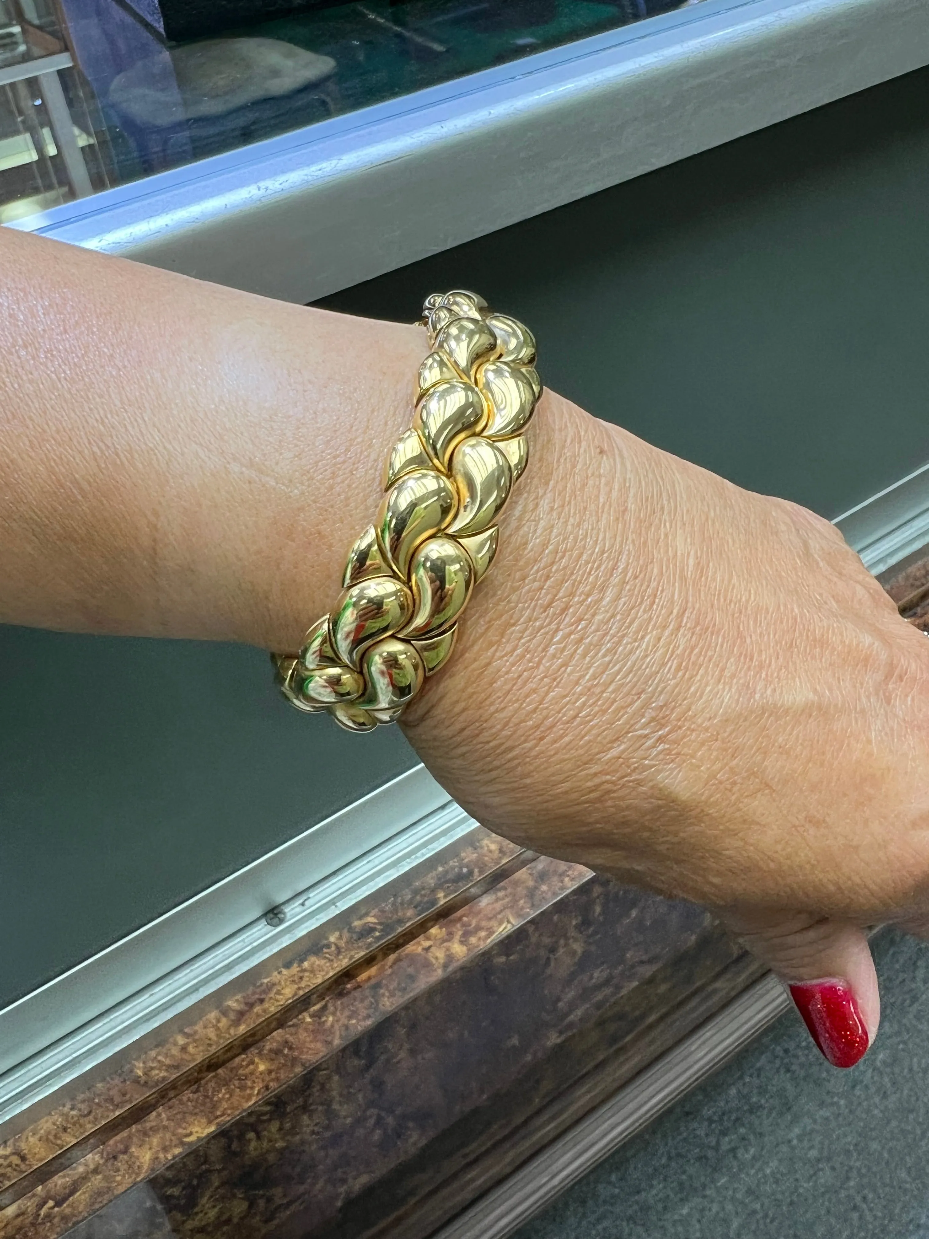Chopard Casmir Yellow Gold Cuff Bracelet