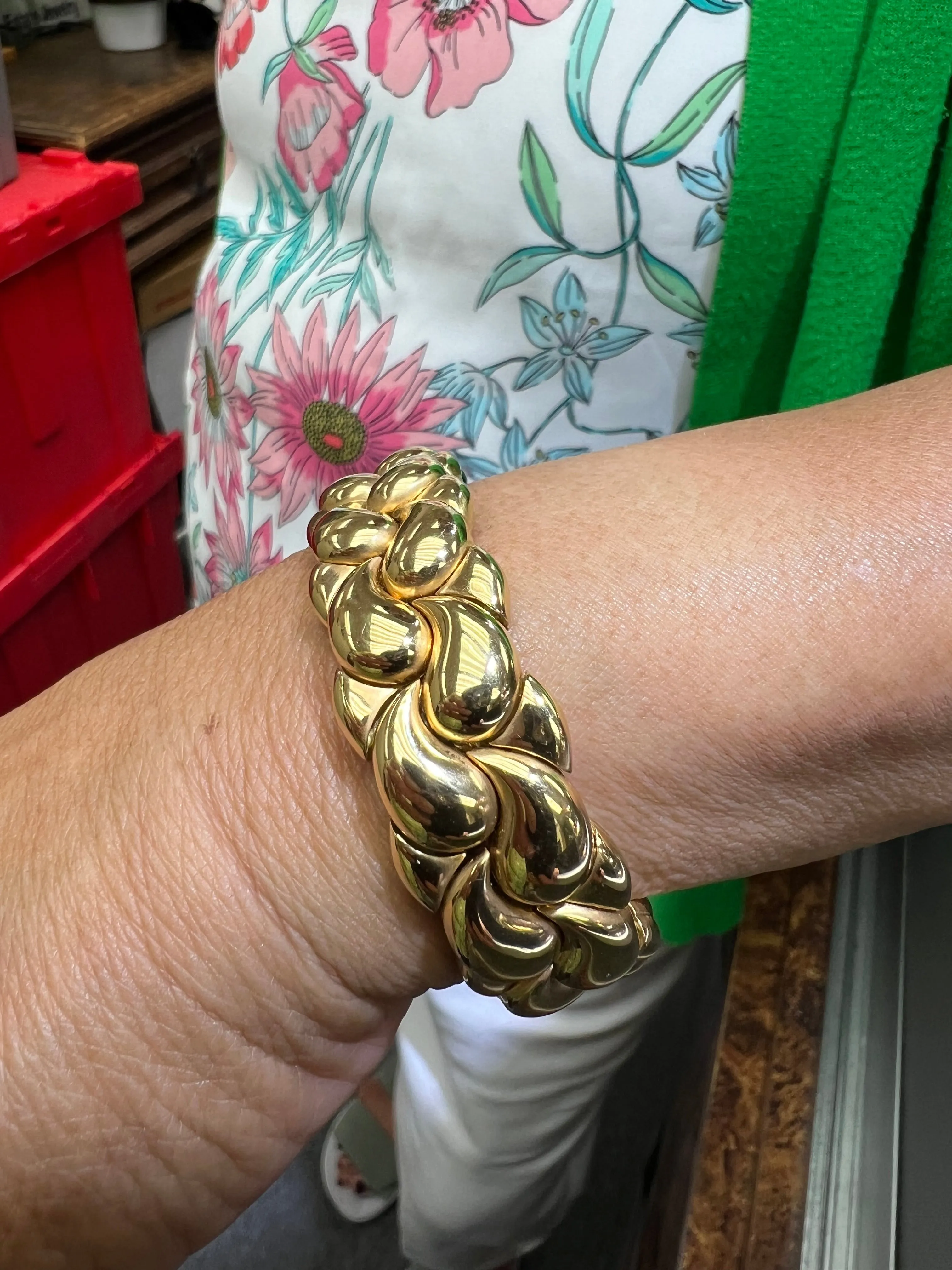 Chopard Casmir Yellow Gold Cuff Bracelet