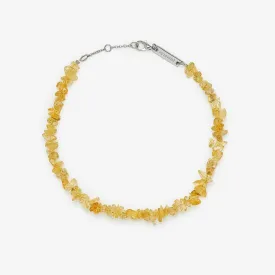 Citrine Gemstone Chip Anklet