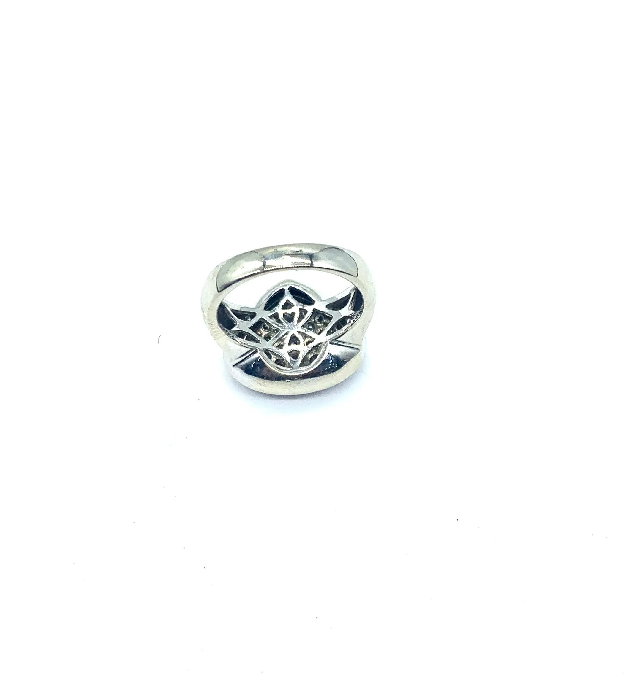 Diamond Pear Cluster Ring