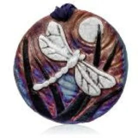 DRAGONFLY CERAMIC MEDALLION ORNAMENT