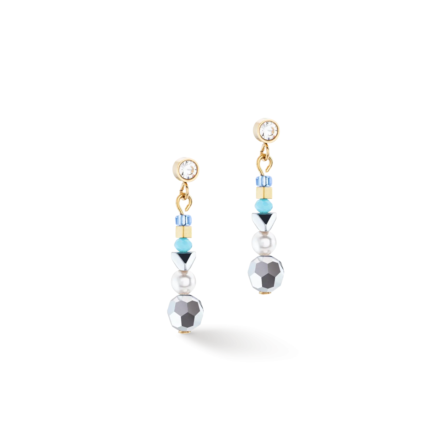 Earrings Ocean Vibes turquoise gold