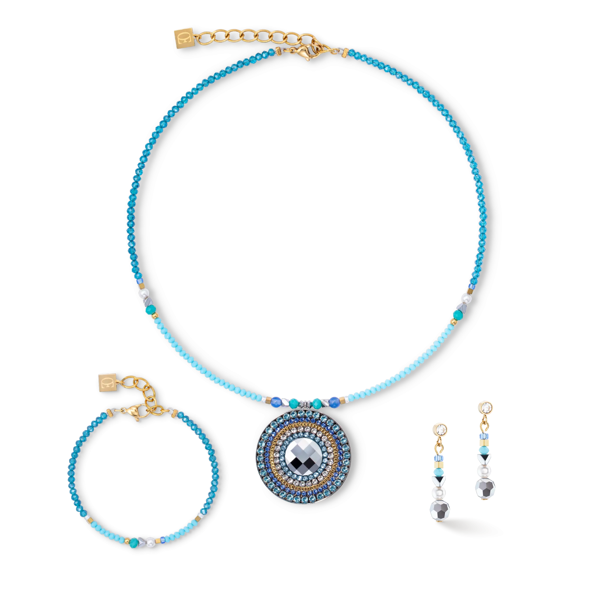 Earrings Ocean Vibes turquoise gold