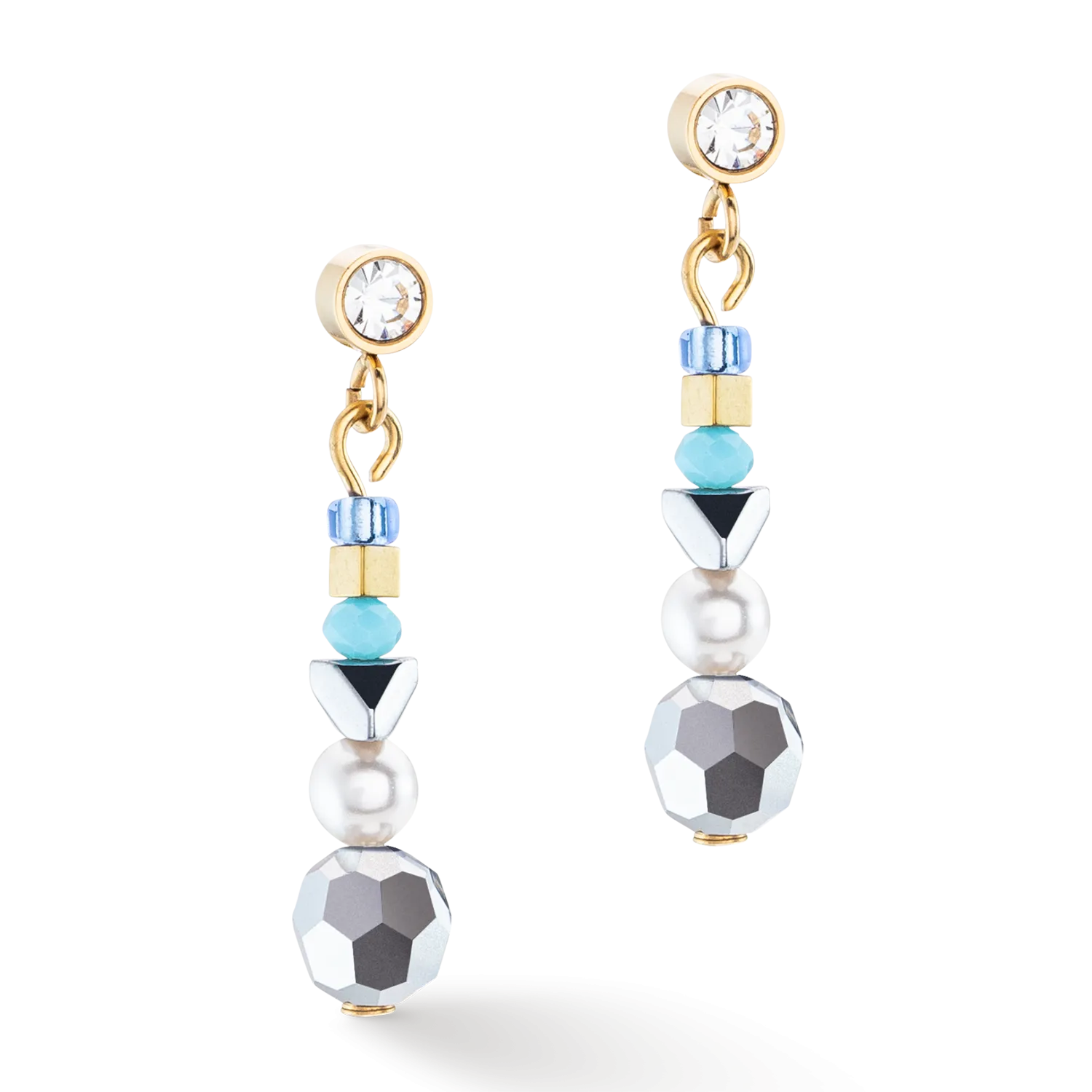 Earrings Ocean Vibes turquoise gold