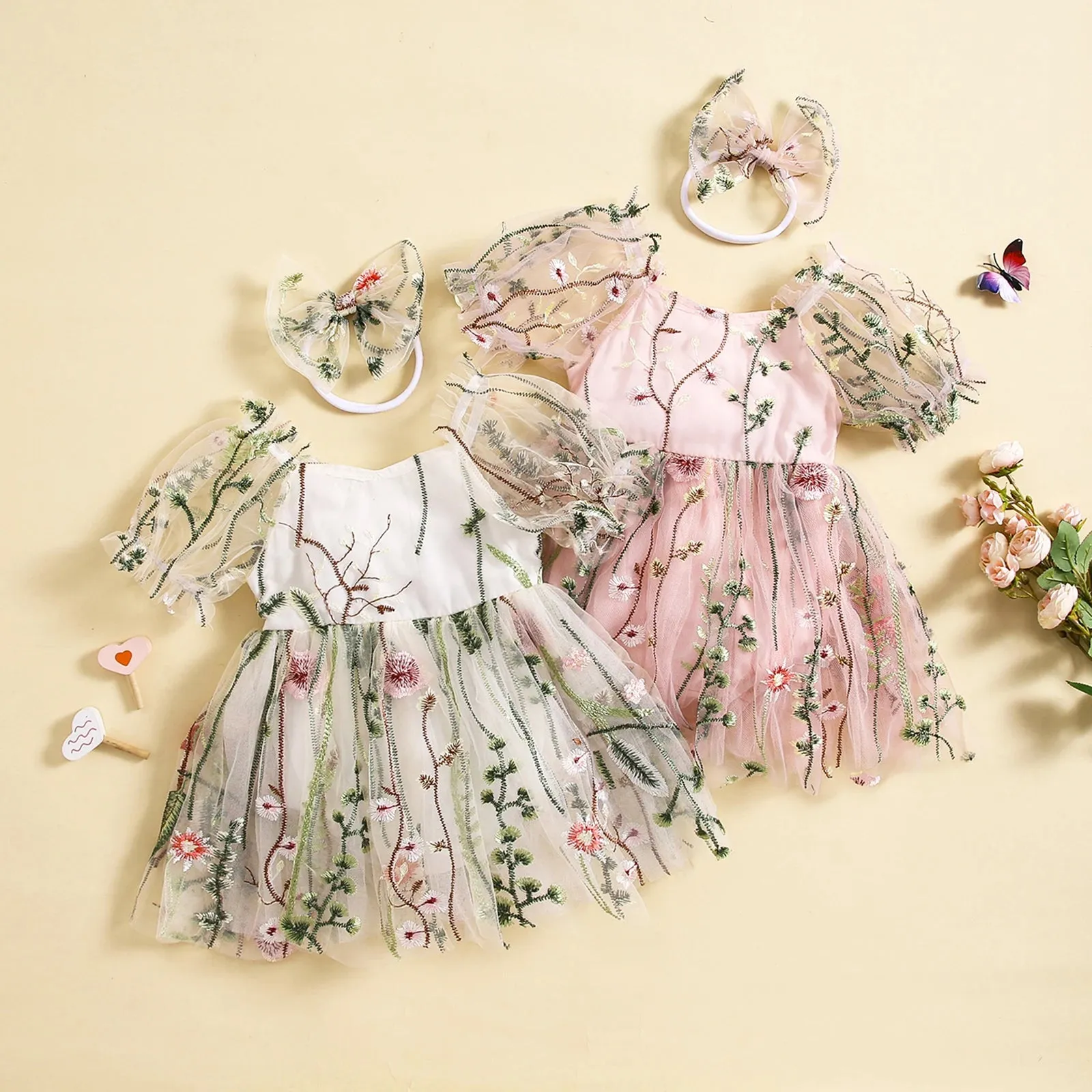 ENCHANTED FOREST Romper Dress with Headband