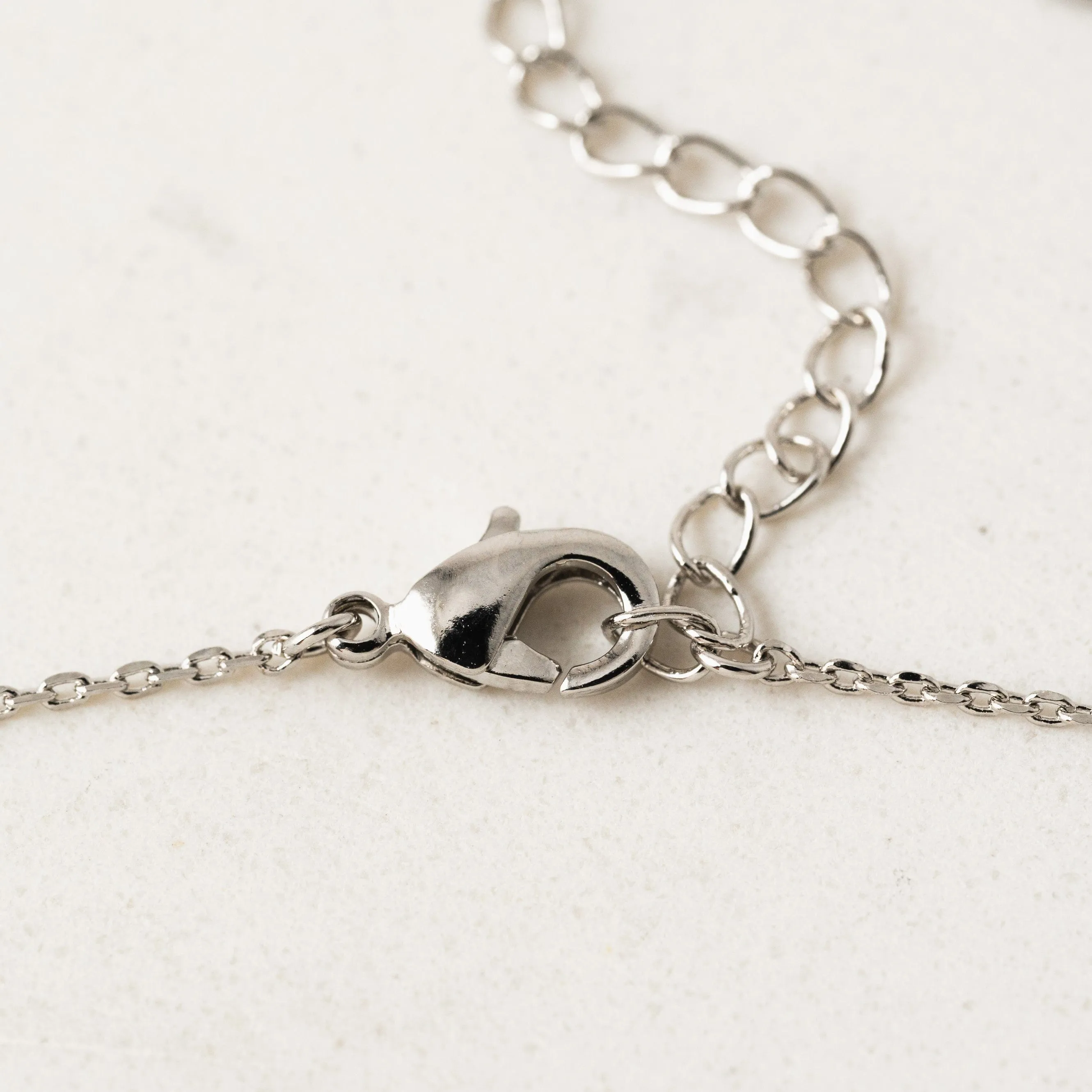 Encore Pave Necklace Silver
