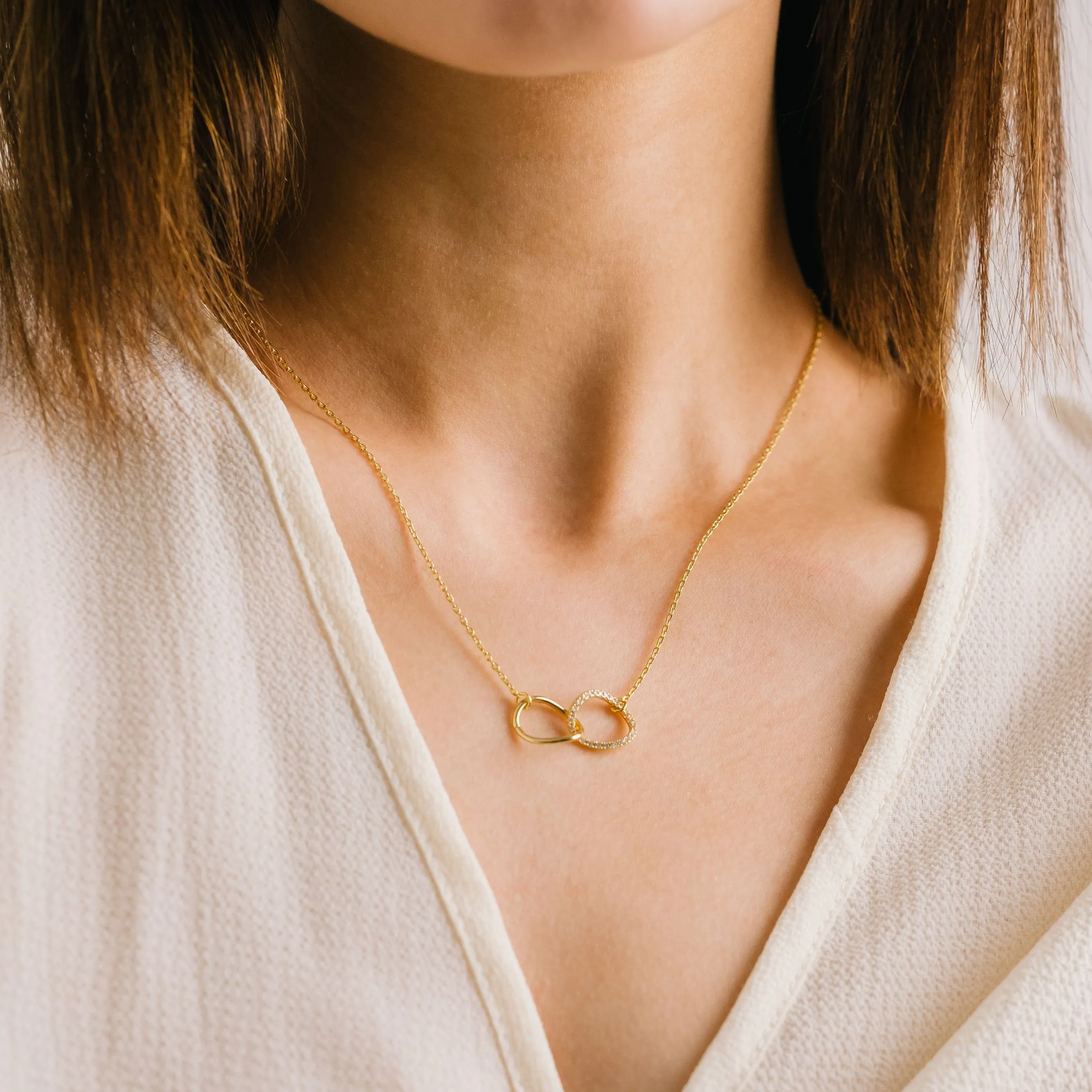 Encore Pave Necklace Silver