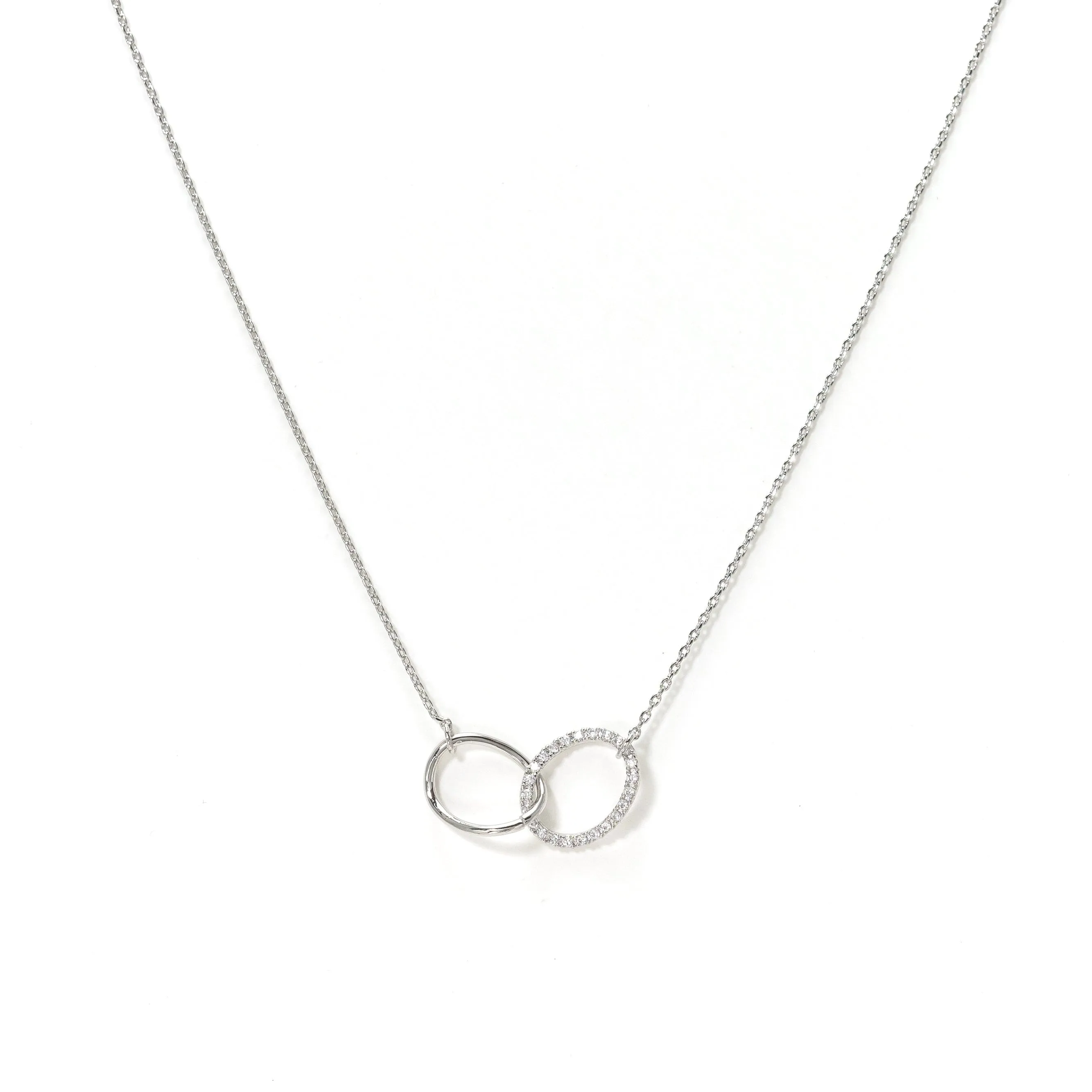 Encore Pave Necklace Silver