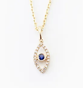 Evil Eye Diamond Necklace