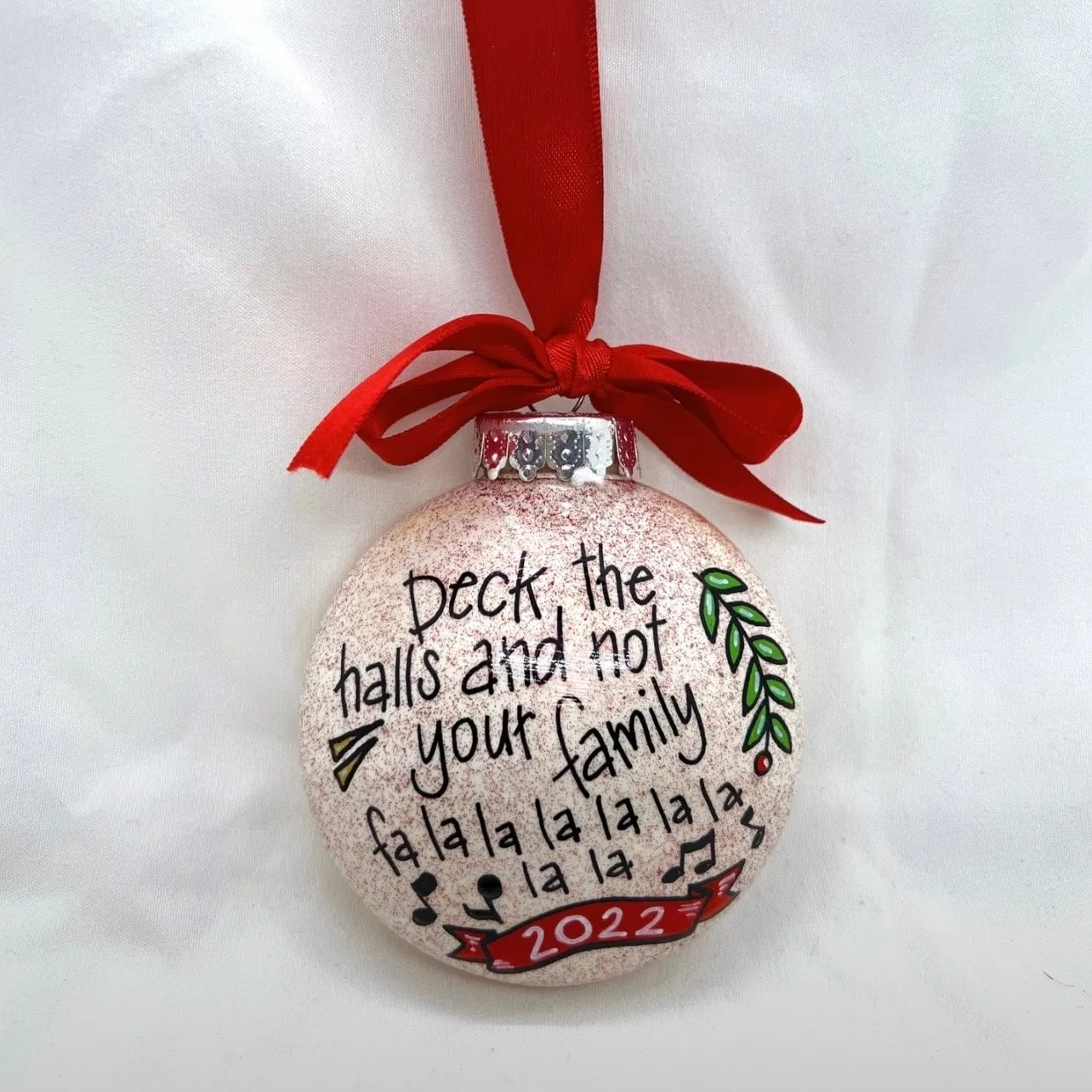Funny Ornament - Family Ornament, Christmas Ornament, Holiday Ornament, Dexk the Halls, Ornament Exchange, Fa La La La, Sarcastic Ornament