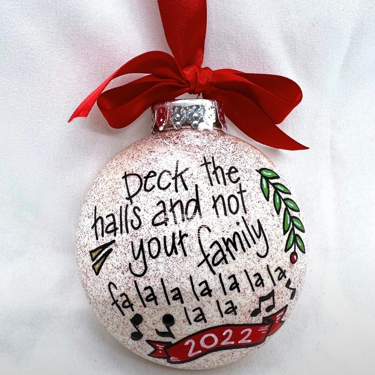 Funny Ornament - Family Ornament, Christmas Ornament, Holiday Ornament, Dexk the Halls, Ornament Exchange, Fa La La La, Sarcastic Ornament