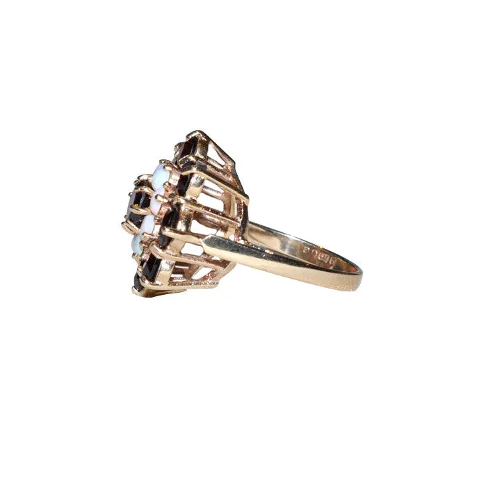 Garnet & Opal Dress Ring