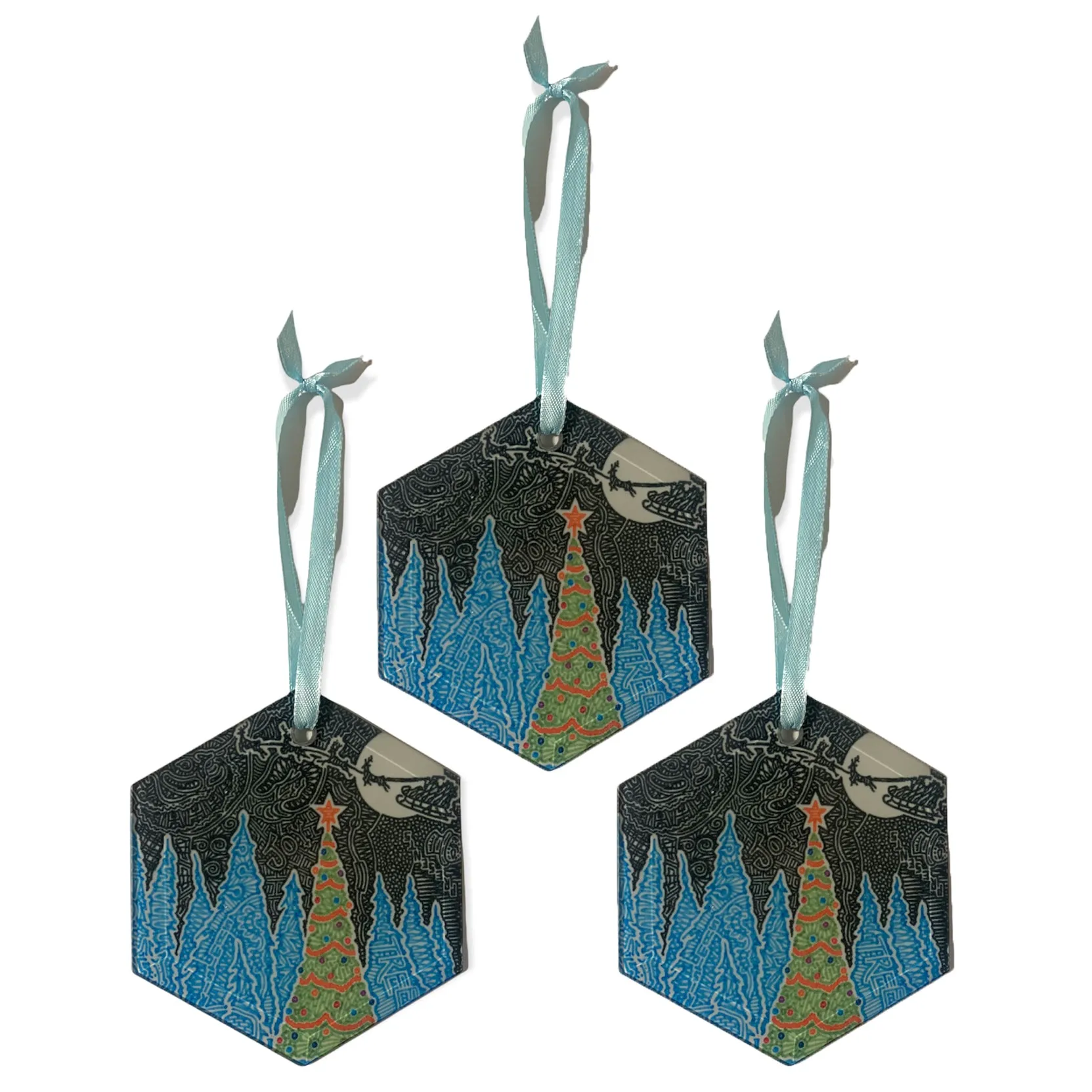 Glass Ornaments - White Christmas