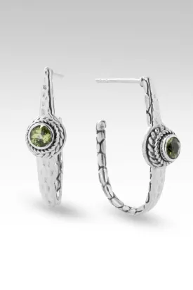 Peridot Grace Alone Hoops™ - Enhanced E-commerce Product Title