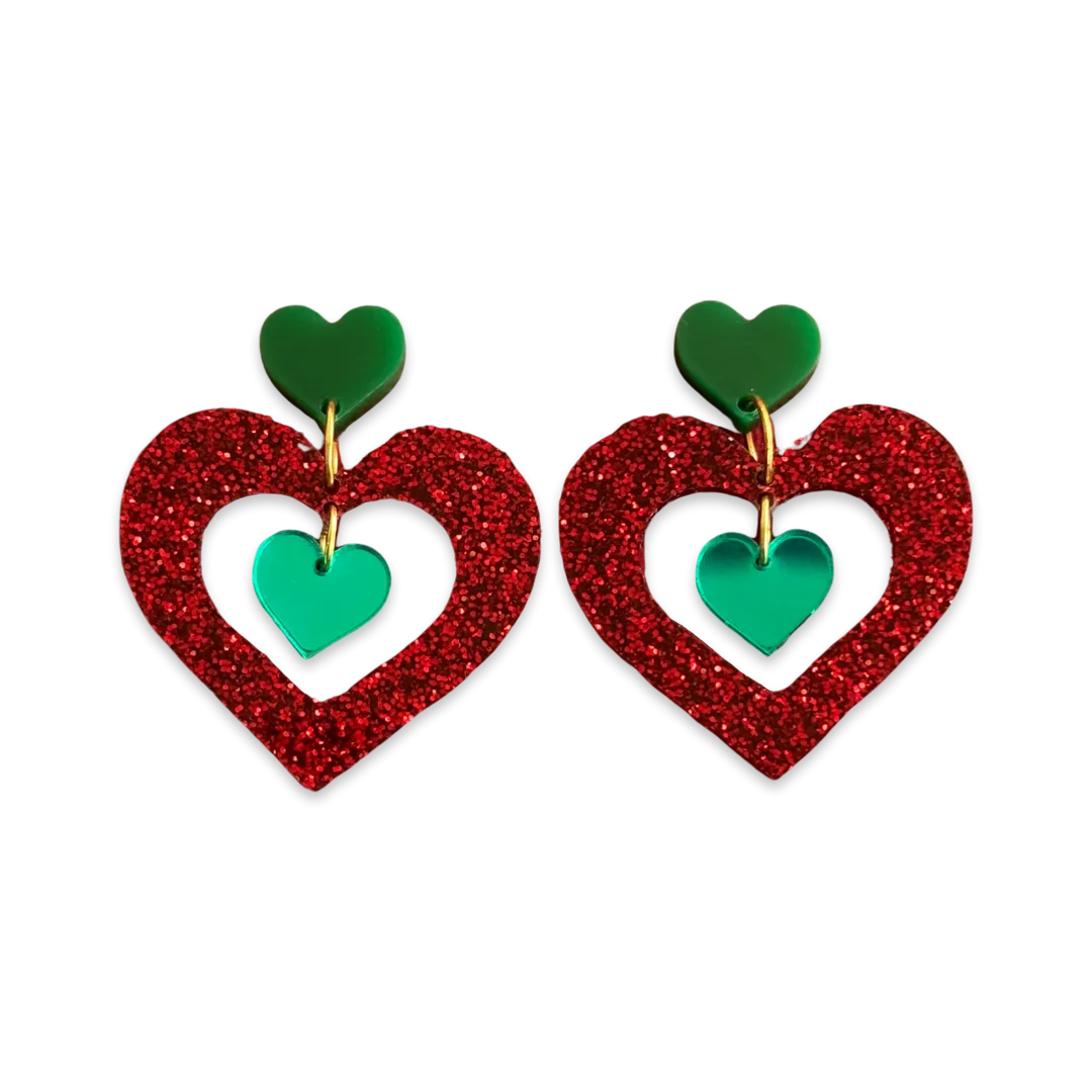 Heart of Christmas - earrings
