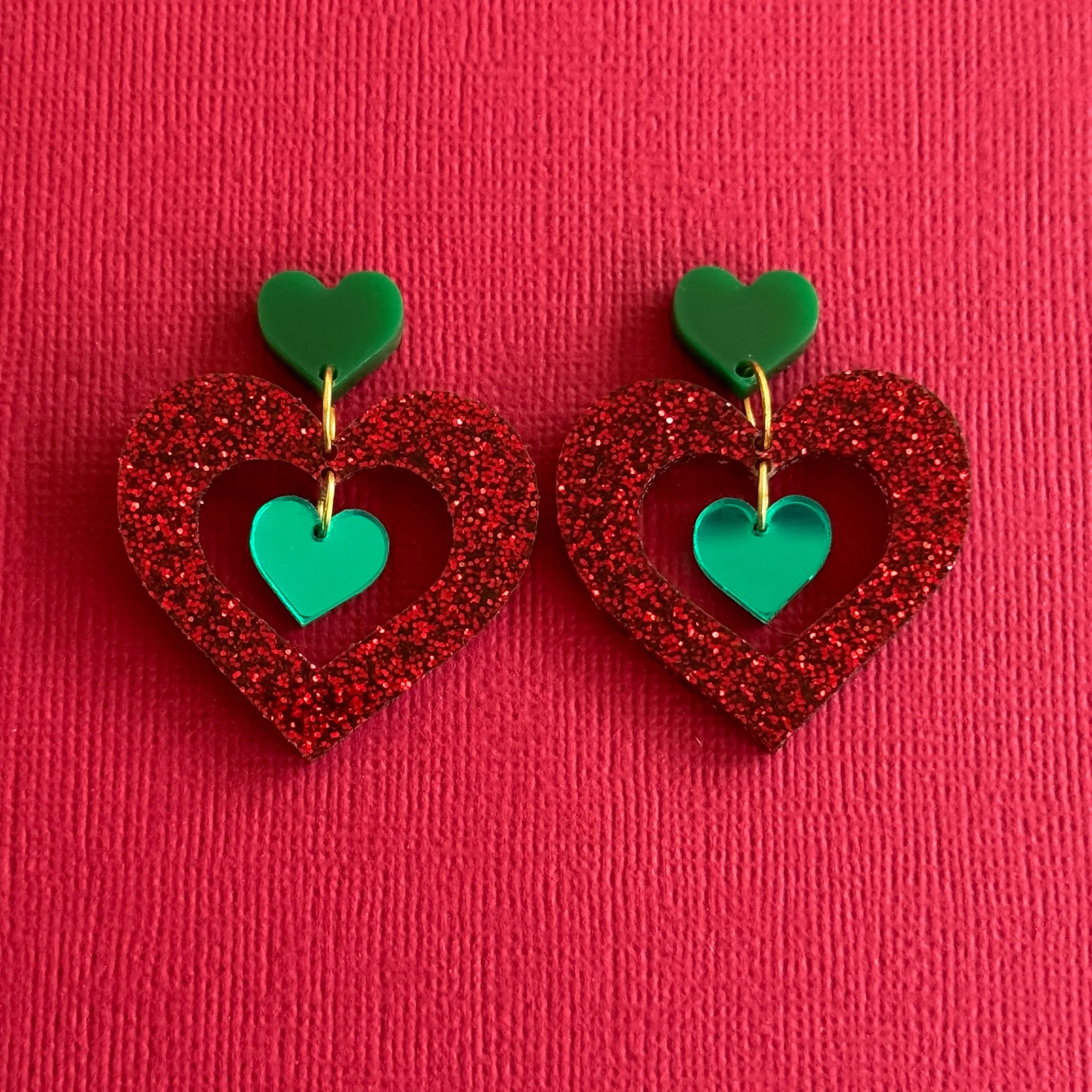 Heart of Christmas - earrings