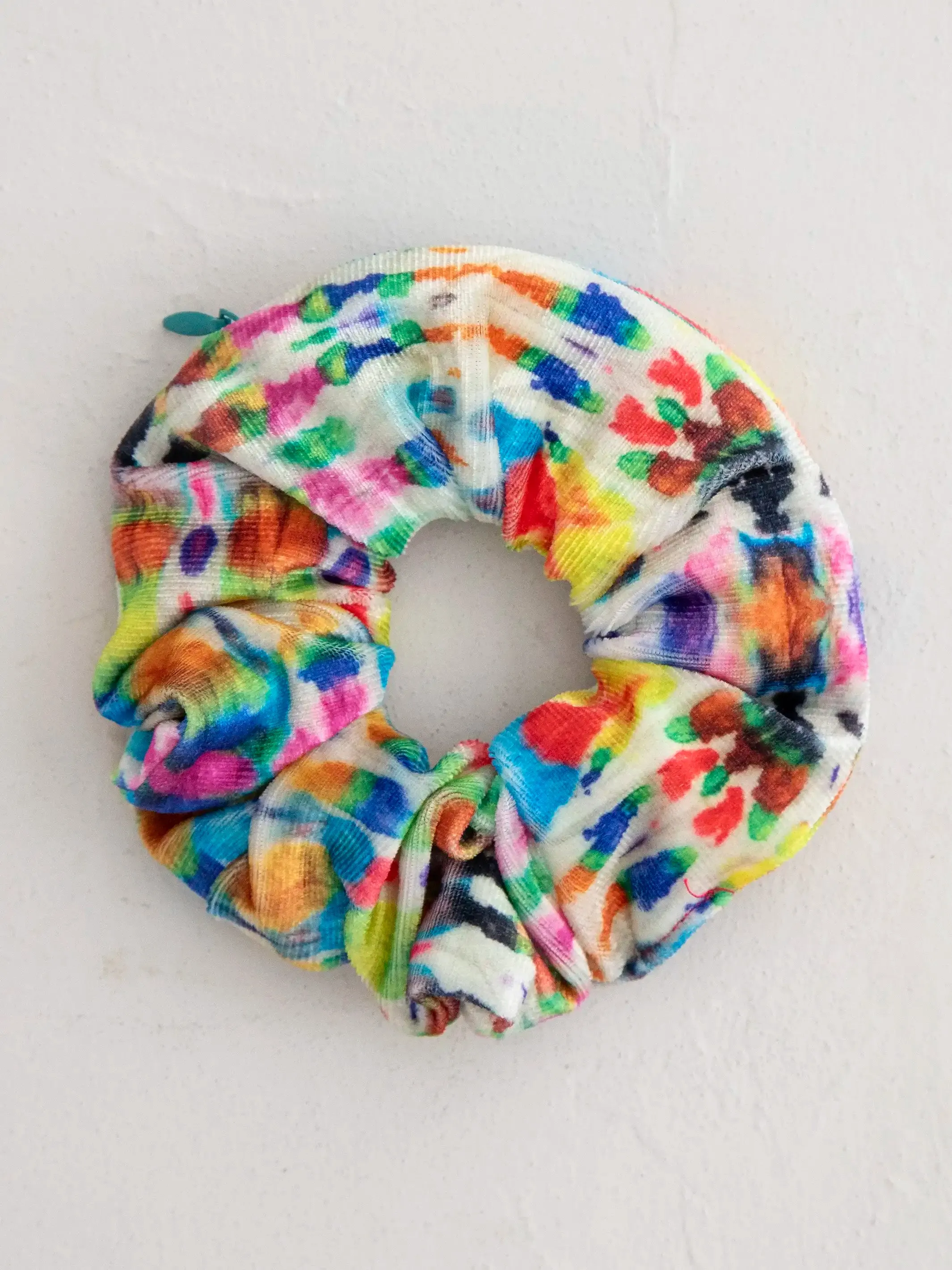 Hideaway Scrunchie - Fuchsia Marigold Tie-Dye