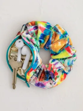 Hideaway Scrunchie - Fuchsia Marigold Tie-Dye