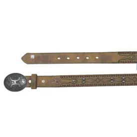 HOOey Dark Havana Studded Junior Belt