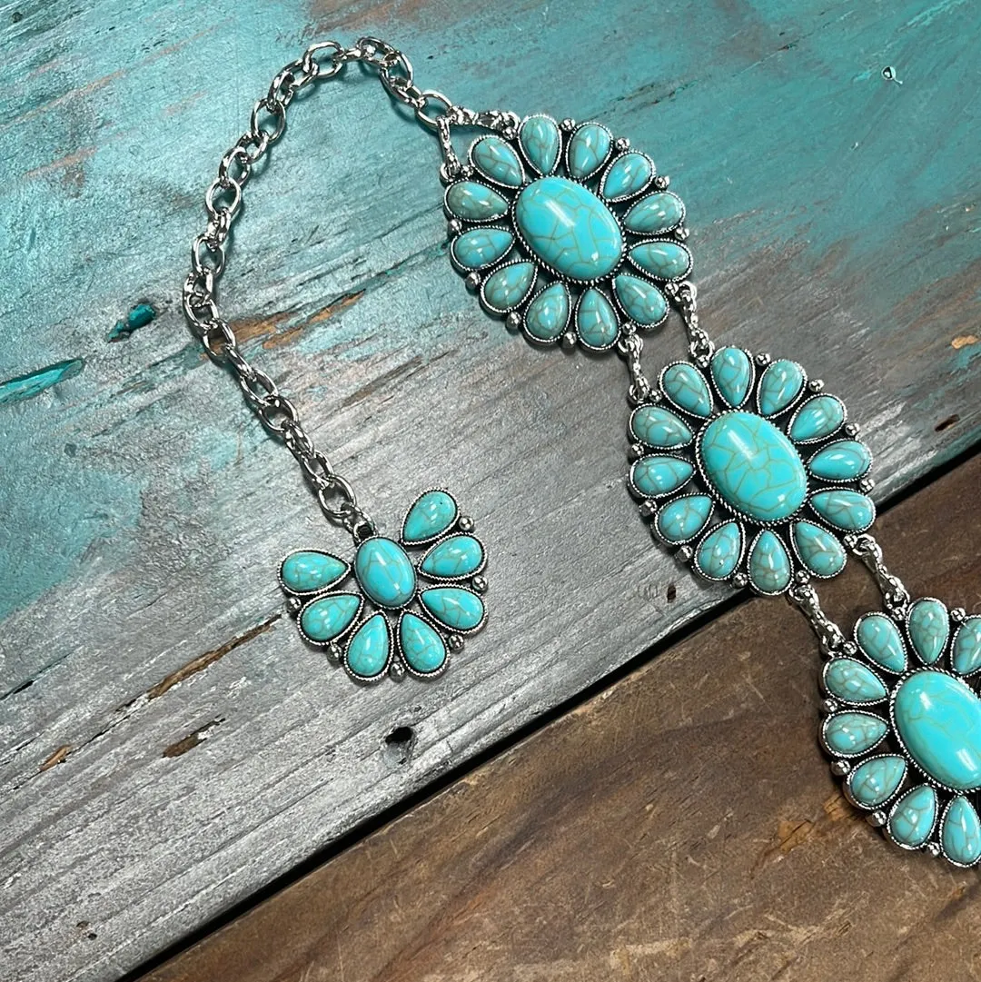 Kids Turquoise Concho Belt