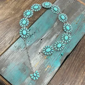 Kids Turquoise Concho Belt