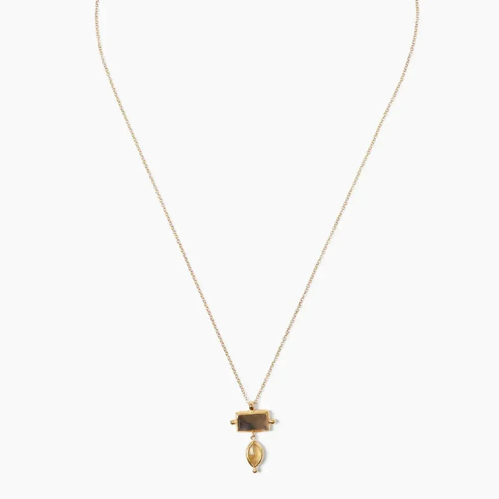 Levi Necklace Labradorite Mix