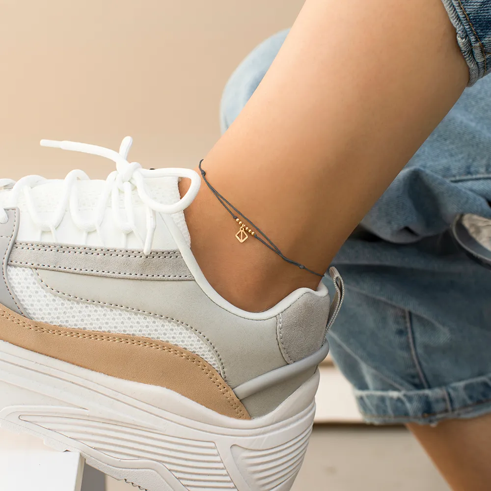 Makaro Mini Anklet - grey