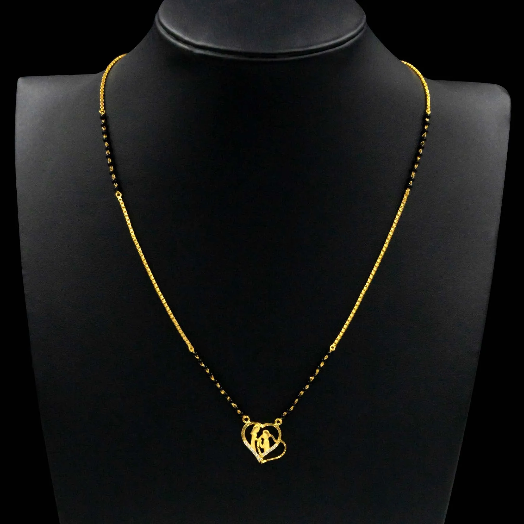 Mangalsutra Stone Necklace PLKM1W-6-053