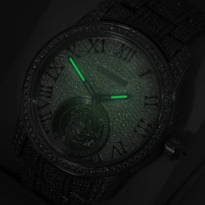 Moissanite Watches Luxury Brand 361L Stainless Steel Machanical Wristwatches For Men Business Watch 100% Authentic Moissanite