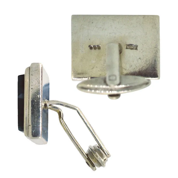 Moss Agate Cuff Links