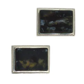 Moss Agate Cuff Links