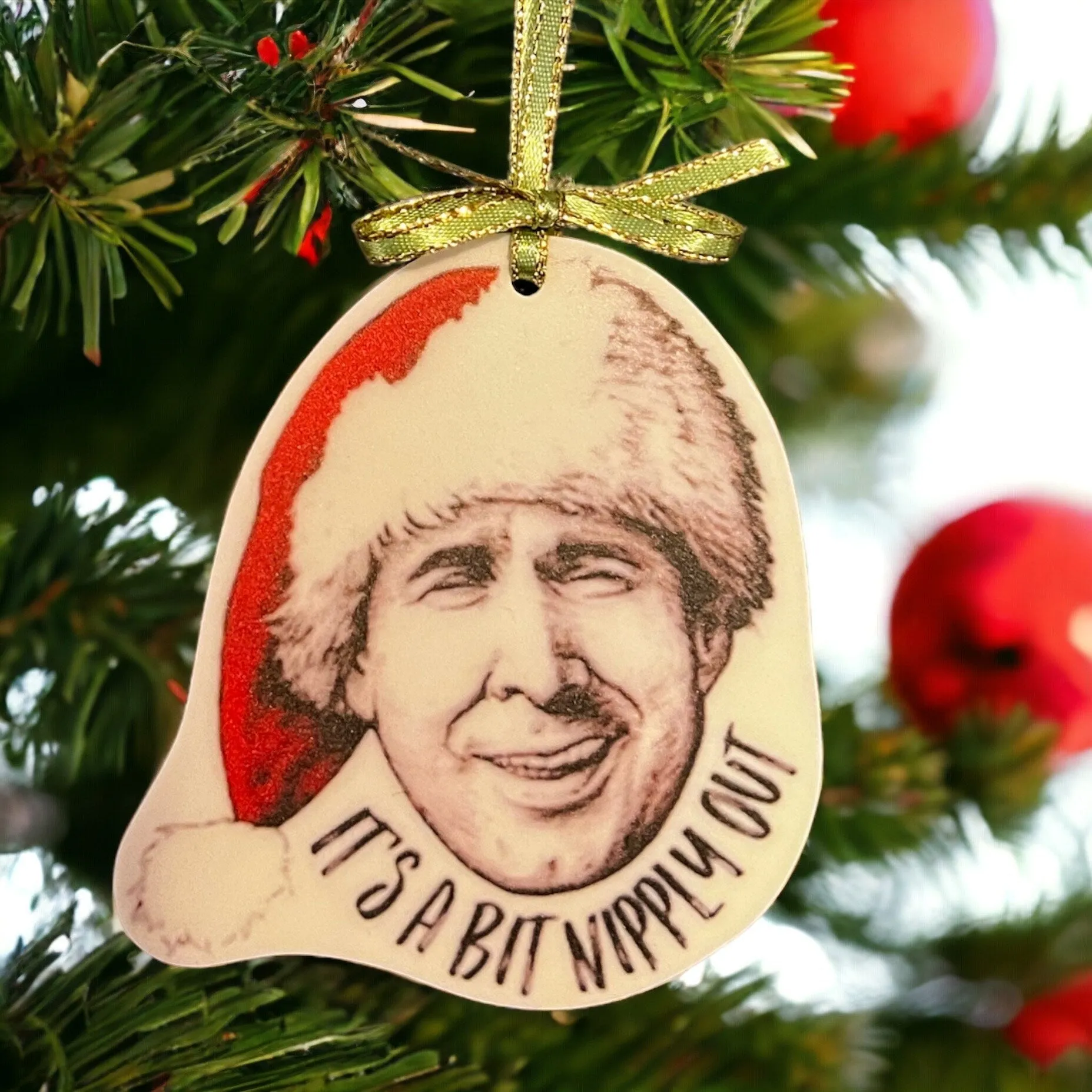National Lampoon Christmas Vacation Ornament - Christmas Ornament, National Lampoon Ornament, Holiday Ornament, Clark Griswold, Shitter Full