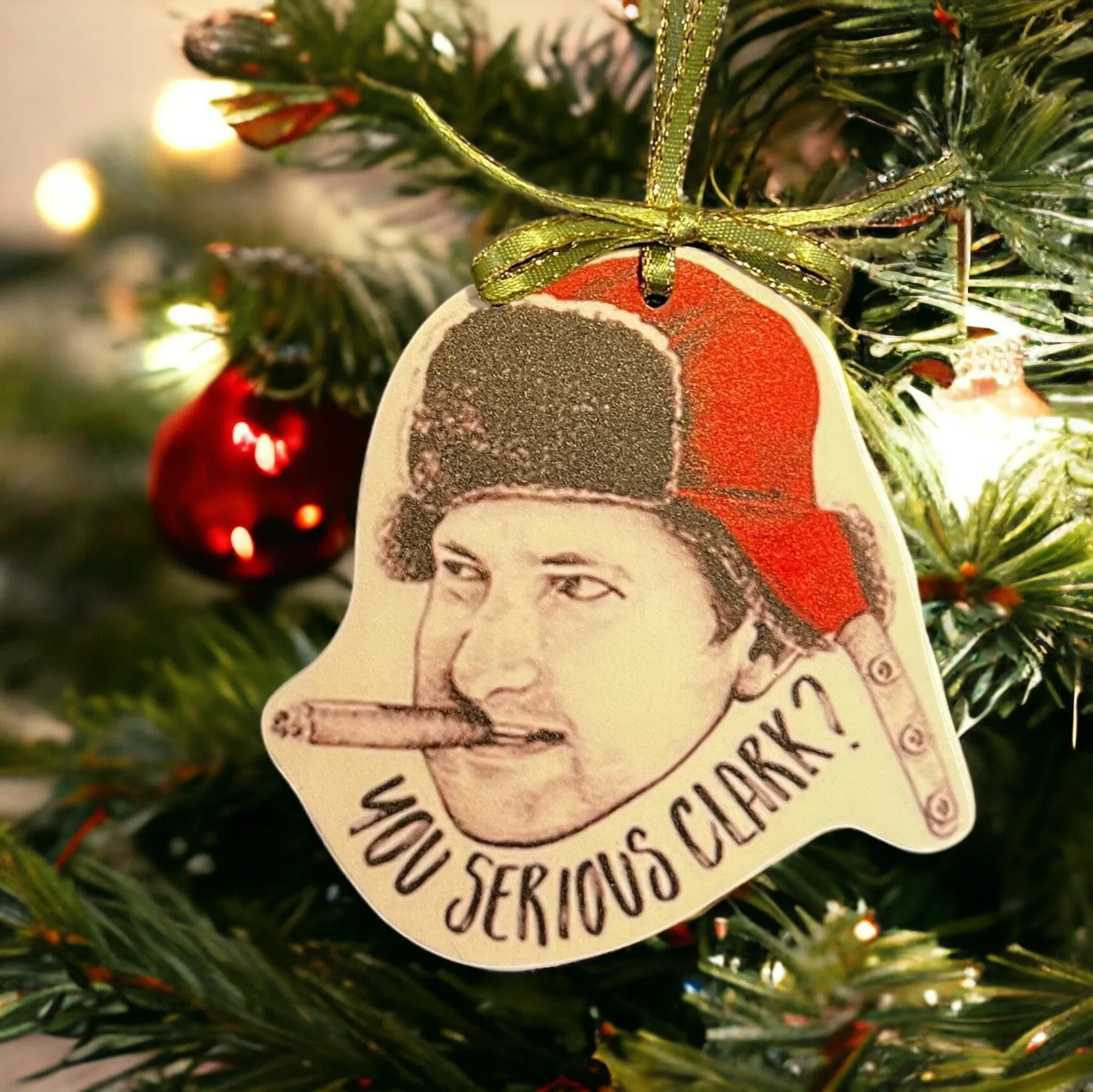 National Lampoon Christmas Vacation Ornament - Christmas Ornament, National Lampoon Ornament, Holiday Ornament, Clark Griswold, Shitter Full