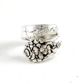 National Moss Rose Wrap Around Spoon Ring