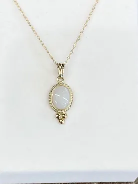 Opal Gold Pendant And Chain