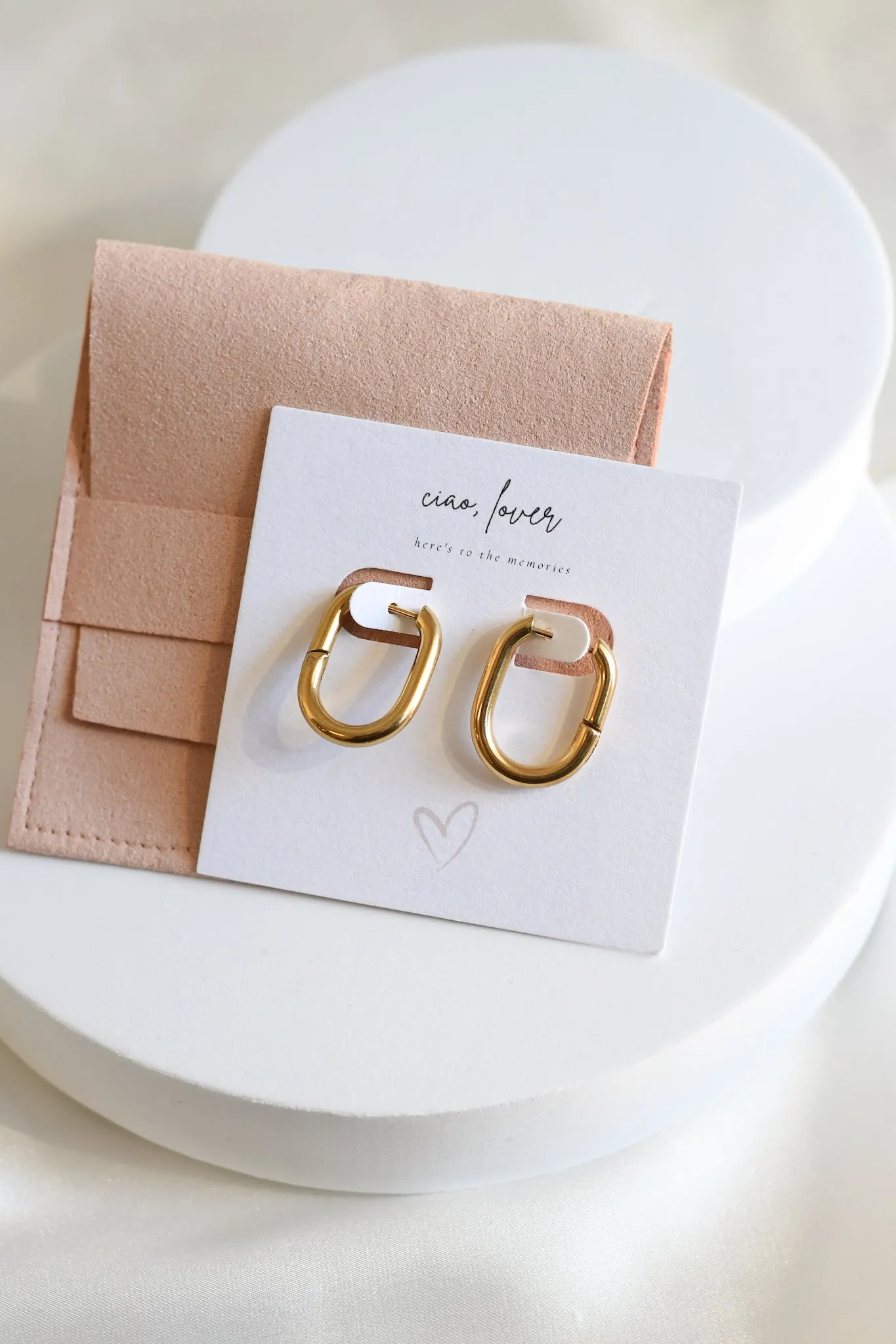 Oval Hoop Earrings