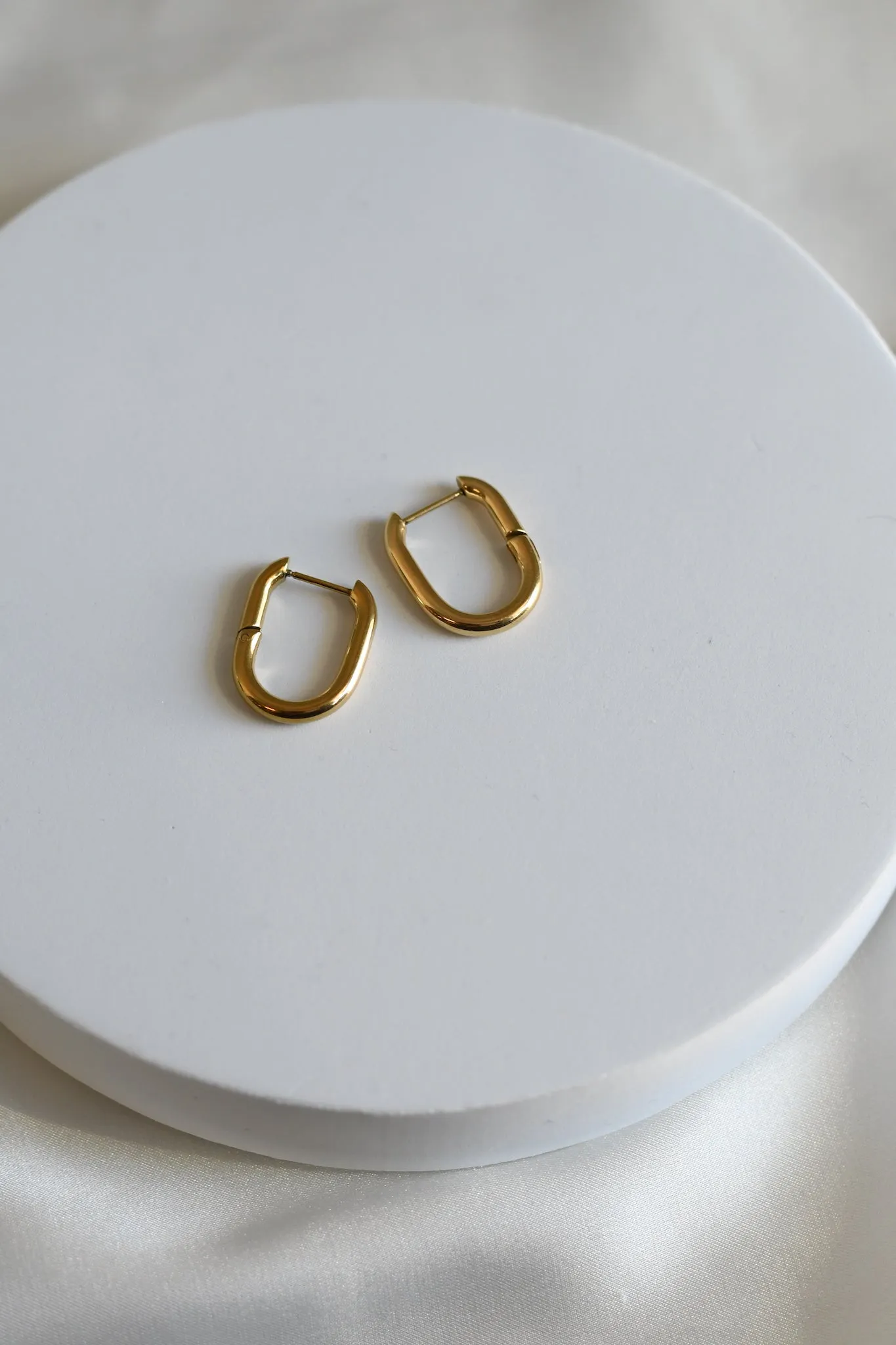 Oval Hoop Earrings