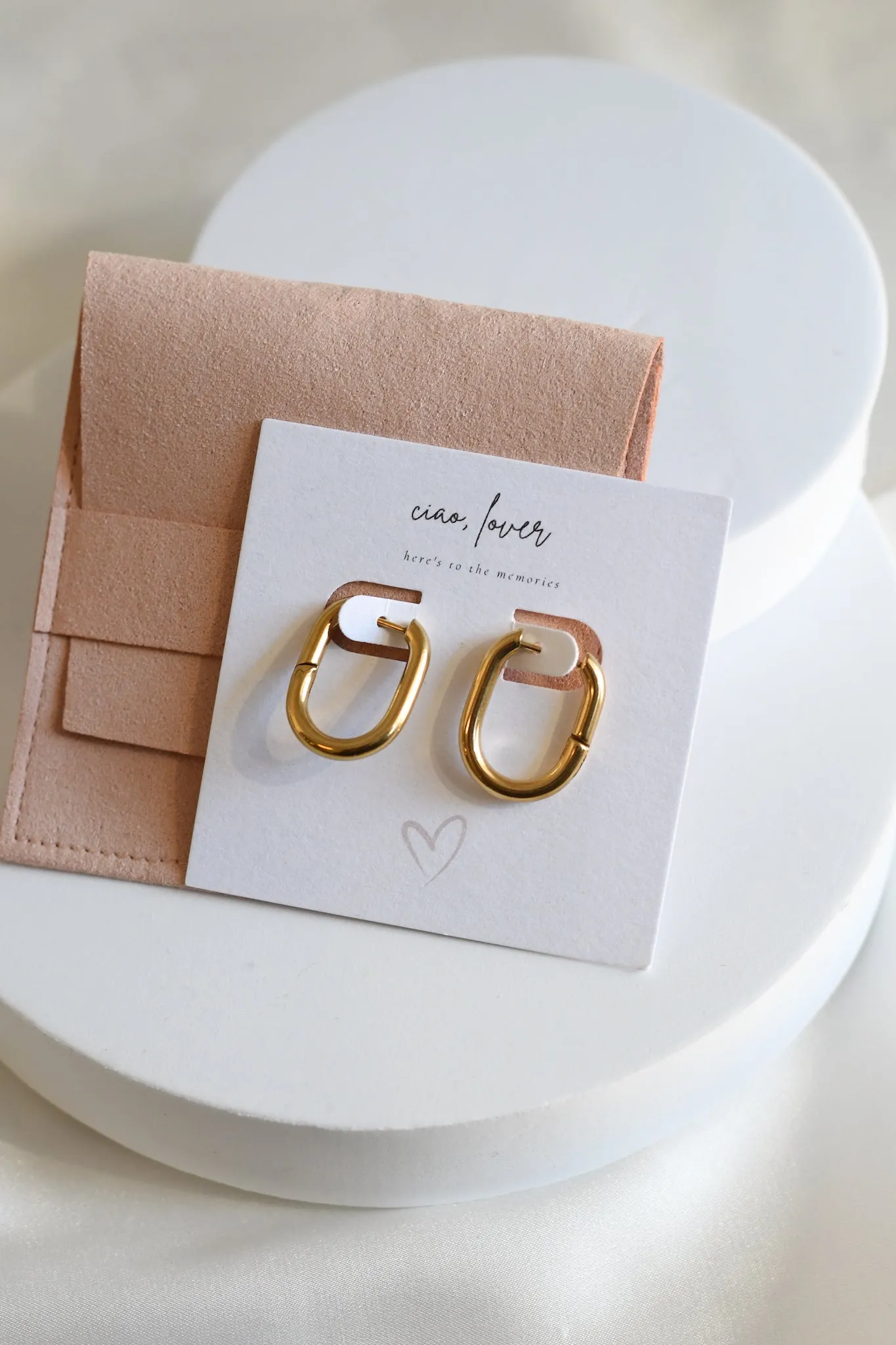 Oval Hoop Earrings
