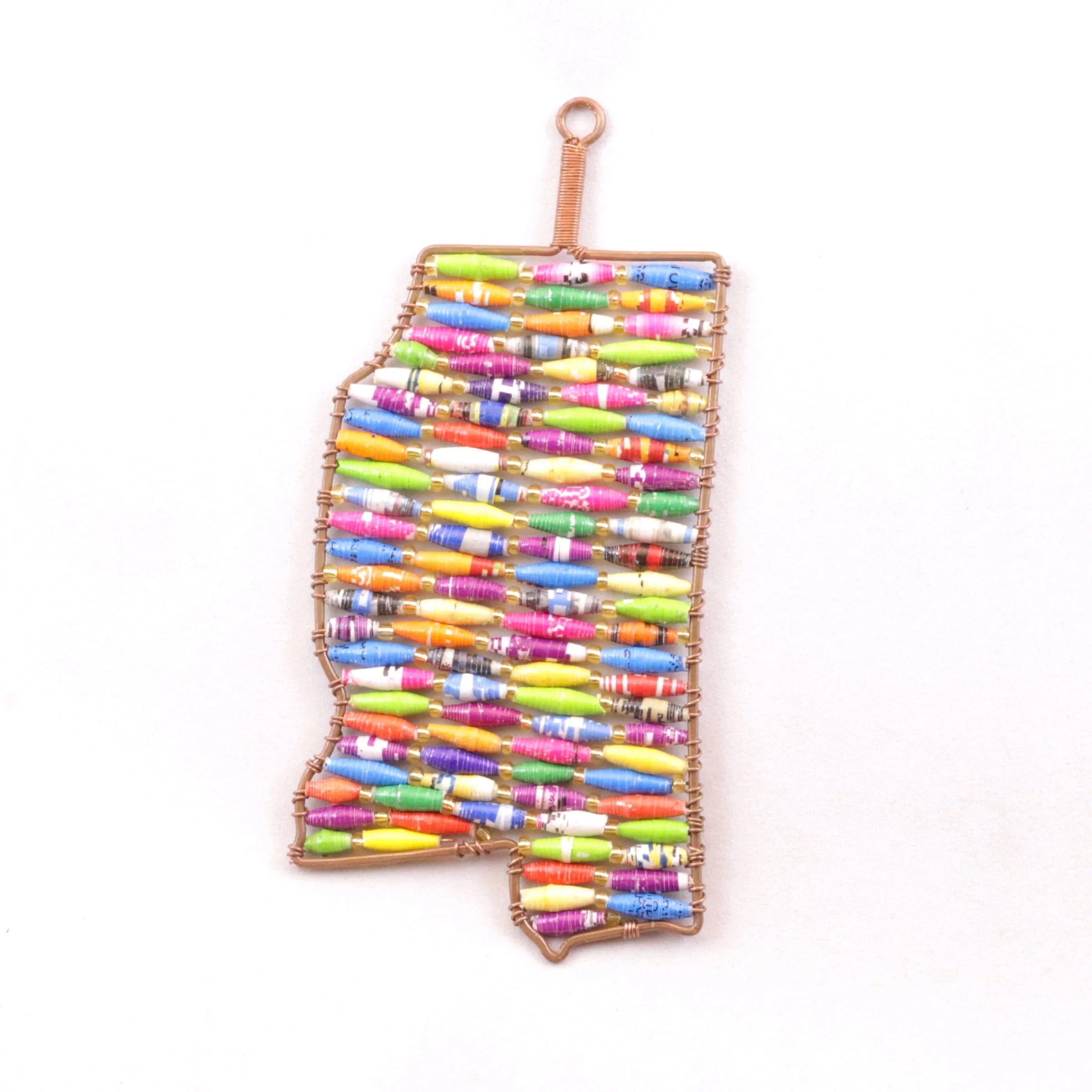 Paper Bead Ornament - States