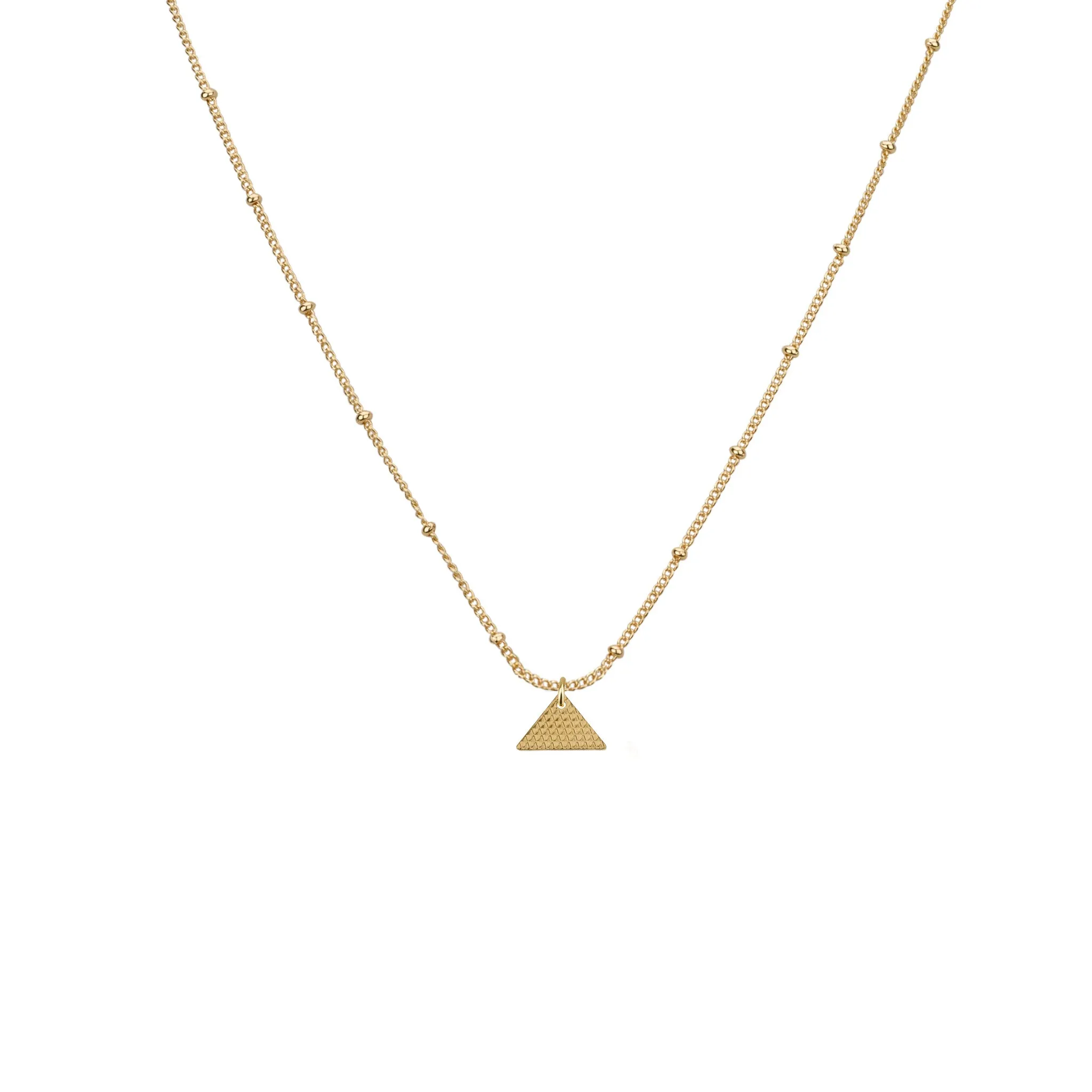 Pyramid Pendant & Sivan Chain Necklace